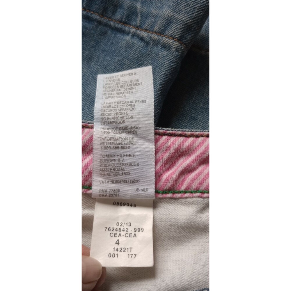 Tommy Hilfiger Women's 4 100% Cotton Blue Jean Mini Skirt - Picture 8 of 8